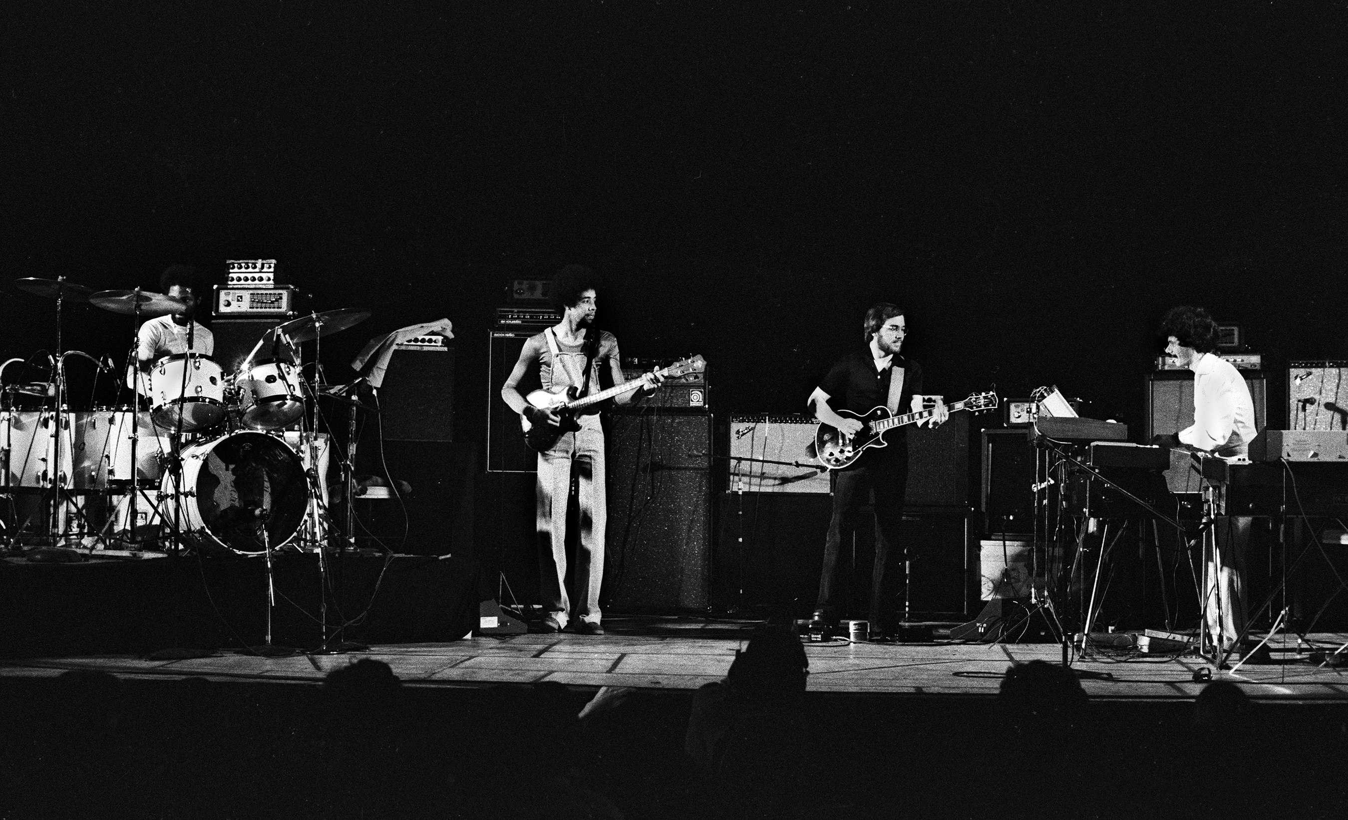 Return to Forever at the Orpheum Theater, Boston, Massachusetts, March 28, 1975. Photo by Ron Pownall/Getty Images.